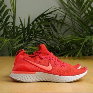 Nike Epic React Flyknit 2 Chile Red AQ3243-601 Youth Sz 6Y = Womens Sz 7.5M